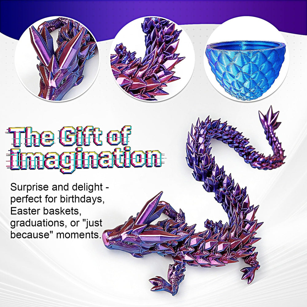RURING dragon figure with movable joints for dynamic poses