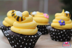 R.U.S. Candy Bumble Bee edible sugar decorations, 48 pieces for vibrant treats