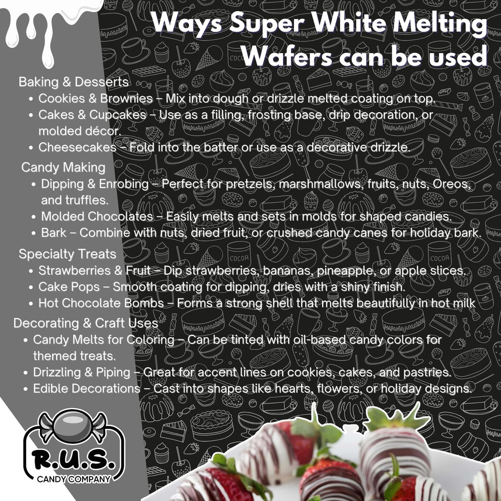 RUS Candy storage of white melting wafers in pantry
