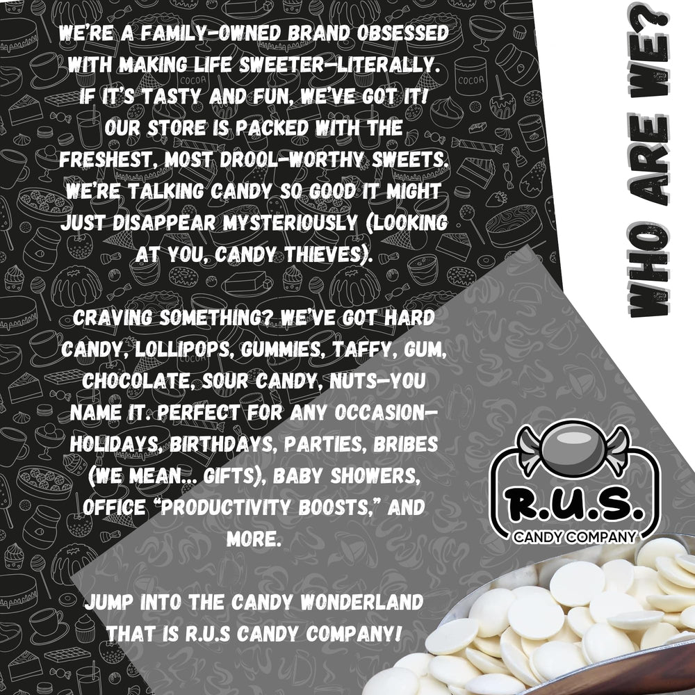 RUS Candy white melts ideal for chocolate covered strawberries and fondue
