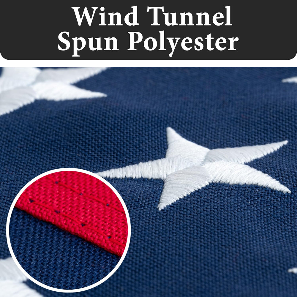 Rushmore Rose USA wind and rain-ready flag designed for extreme outdoor conditions