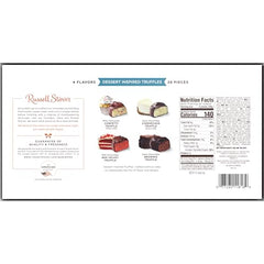 RUSSELL STOVER Dark Chocolate Brownie Truffle close-up, rich texture for chocolate lovers
