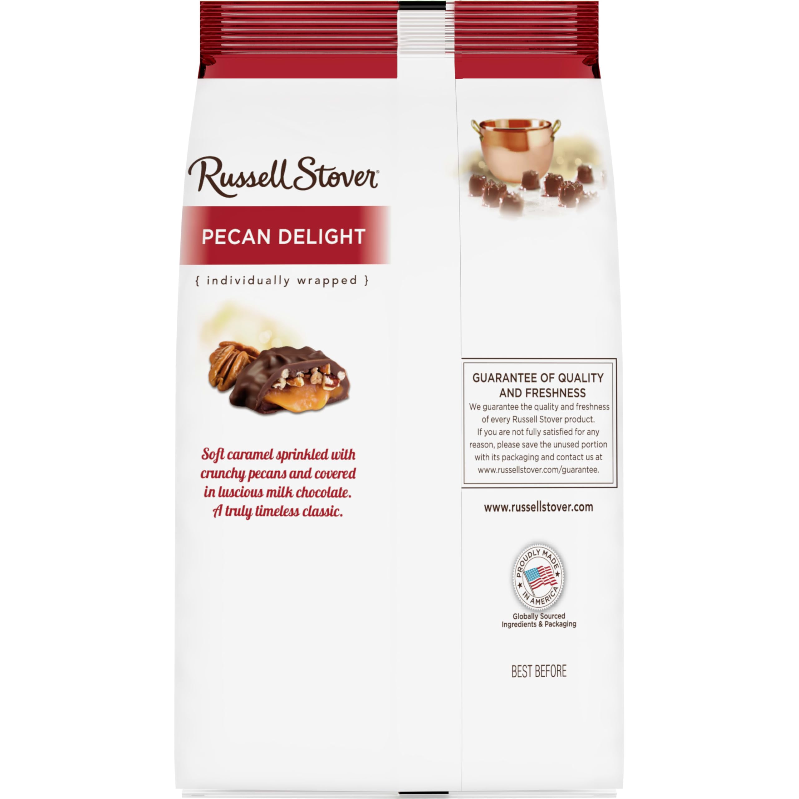 Gift-ready Russell Stover candy bag, perfect for holidays and celebrations