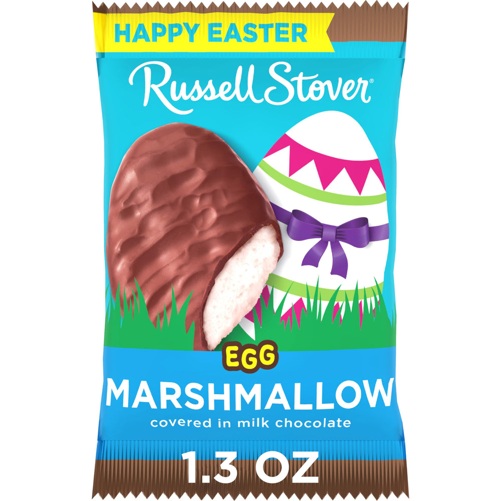 RUSSELL STOVER milk chocolate texture close-up with glossy finish