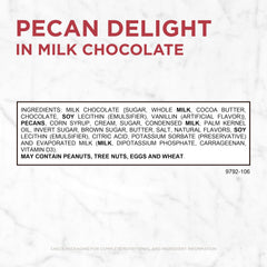 Nine individually wrapped Russell Stover Pecan Delights, ready to share