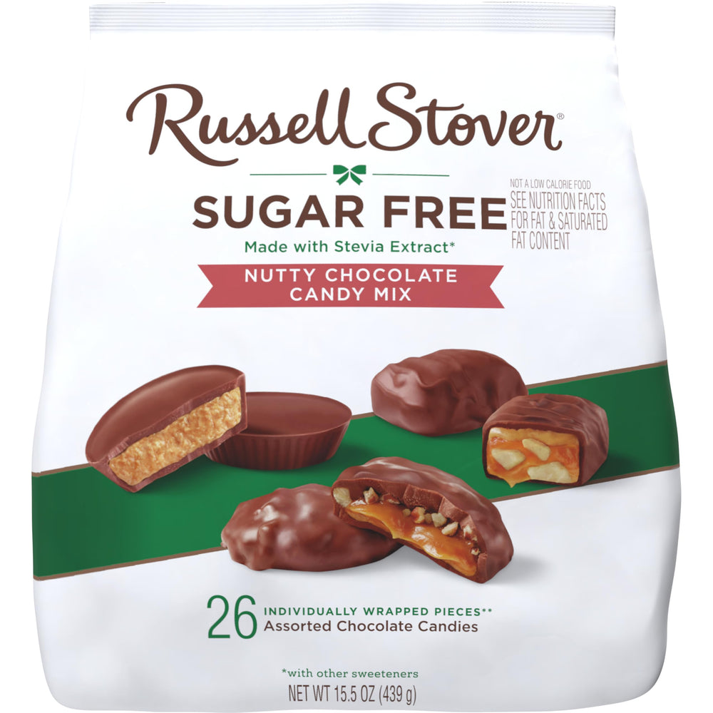 Russell Stover Sugar Free 15.5 oz bag perfect for gifting or serving at gatherings.
