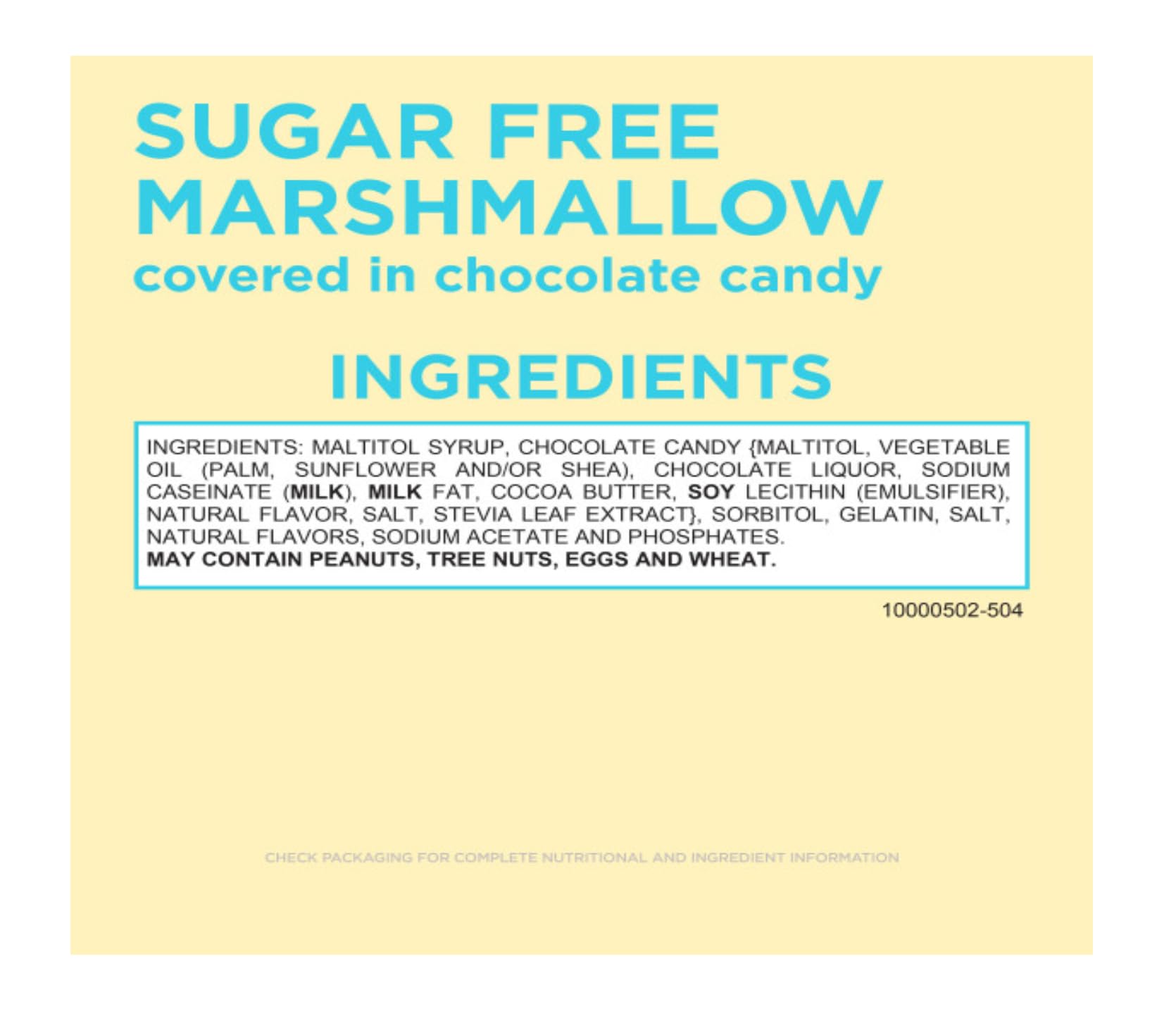 Gift-ready box of Russell Stover Sugar Free Marshmallow Eggs.
