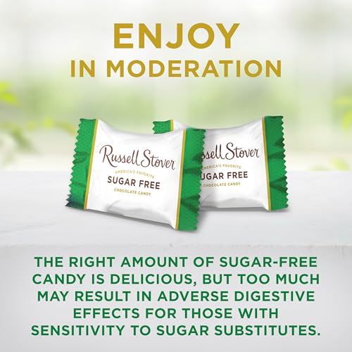 RUSSELL STOVER sugar-free Stevia-based sweetness noted on ingredient info