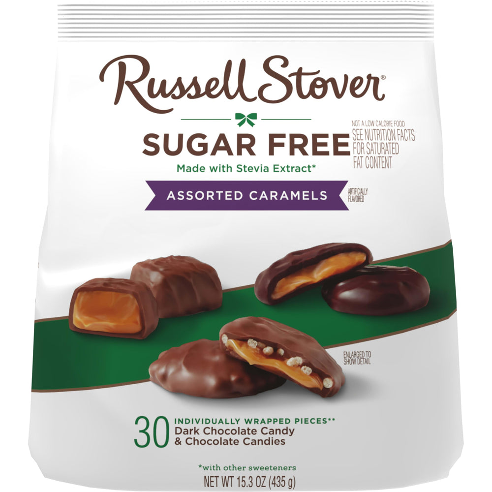 RUSSELL STOVER sugar-free variety in candy bowl perfect for entertaining guests