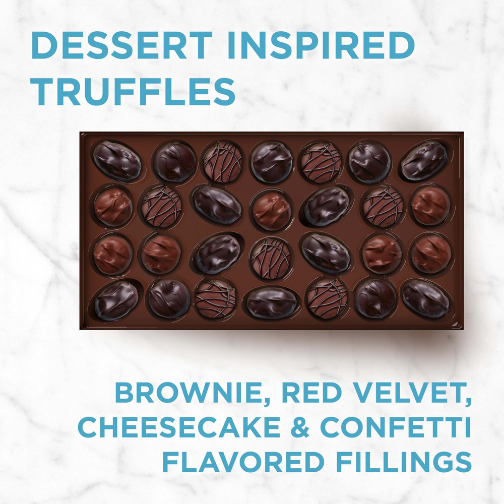 RUSSELL STOVER Truffles Gift Wrap close-up, ready for presents