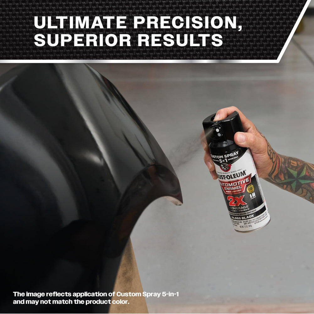 Rust-Oleum 2X quick-dry metal finish ready in minutes.