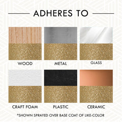 Rust-Oleum 301495 glitter on wicker highlights textured surfaces with festive sparkle.