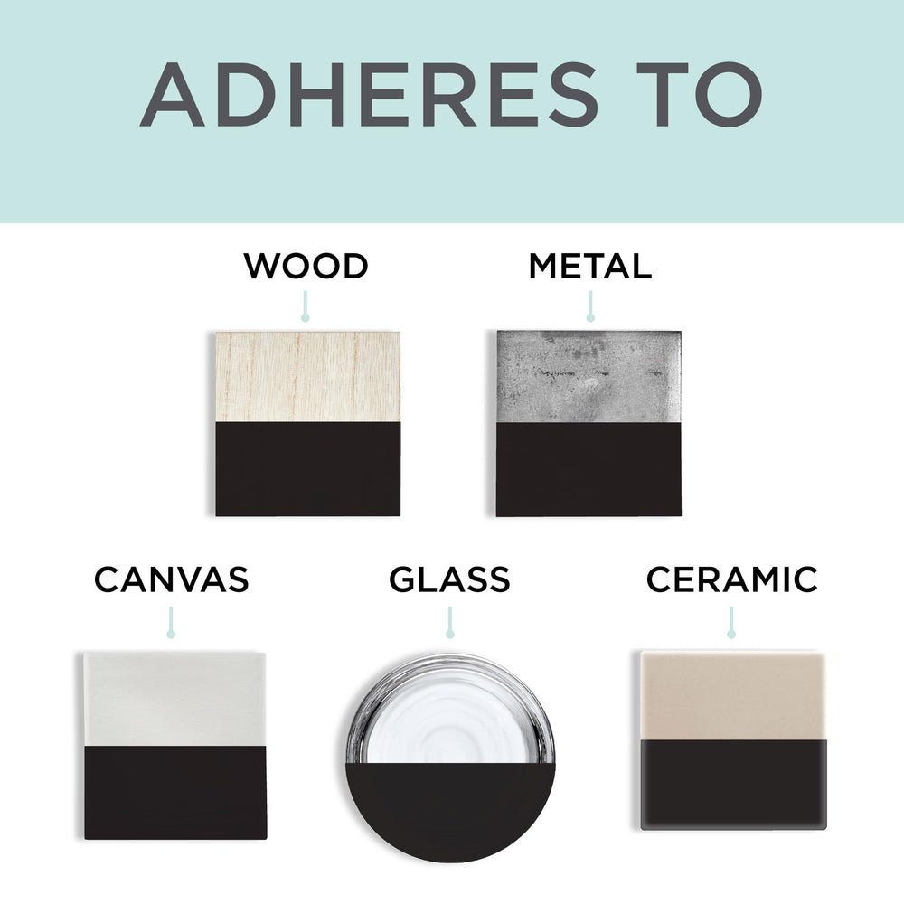 Rust-Oleum Black Abyss Chalked interior adhesion on wood and metal surfaces.