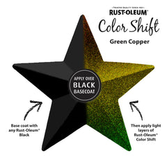 Rust-Oleum Color Shift bike accents show changing hues as light moves
