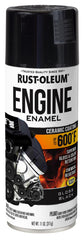Rust-Oleum Engine Enamel gloss black can for engine parts with rust protection.