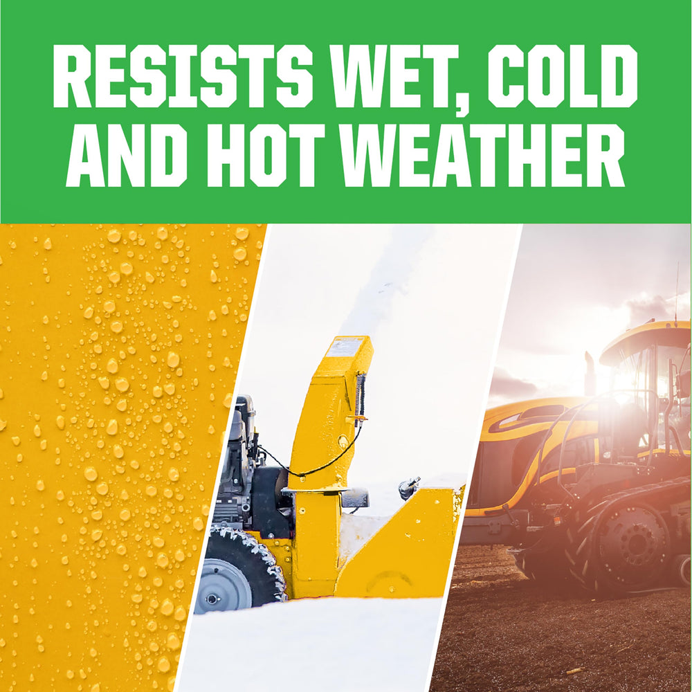 Rust-Oleum Farm & Implement metal spray protects metal surfaces with excellent coverage.