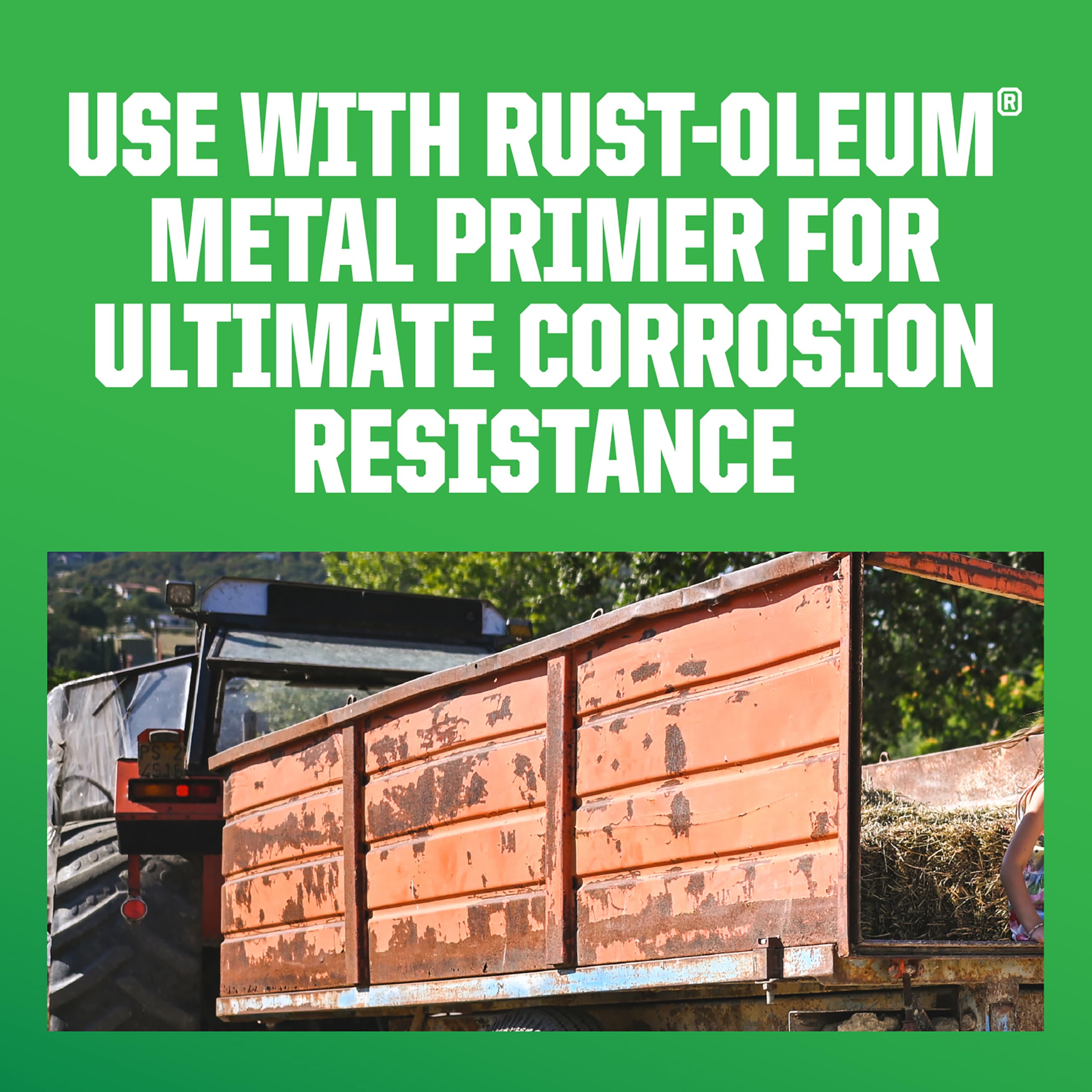 Rust-Oleum JD Yellow color match to major equipment manufacturers.