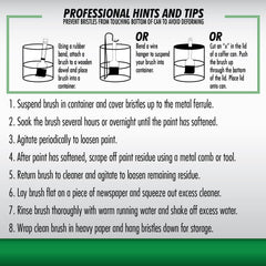 Rust-Oleum Krud Kutter Brush-Wash resulting brush after cleaning
