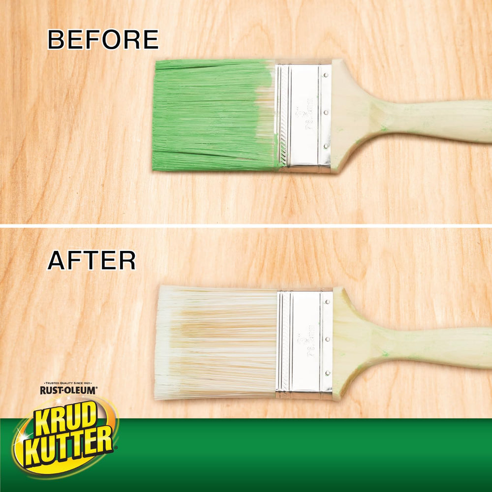 Rust-Oleum Krud Kutter Brush-Wash on a roller cover before cleaning