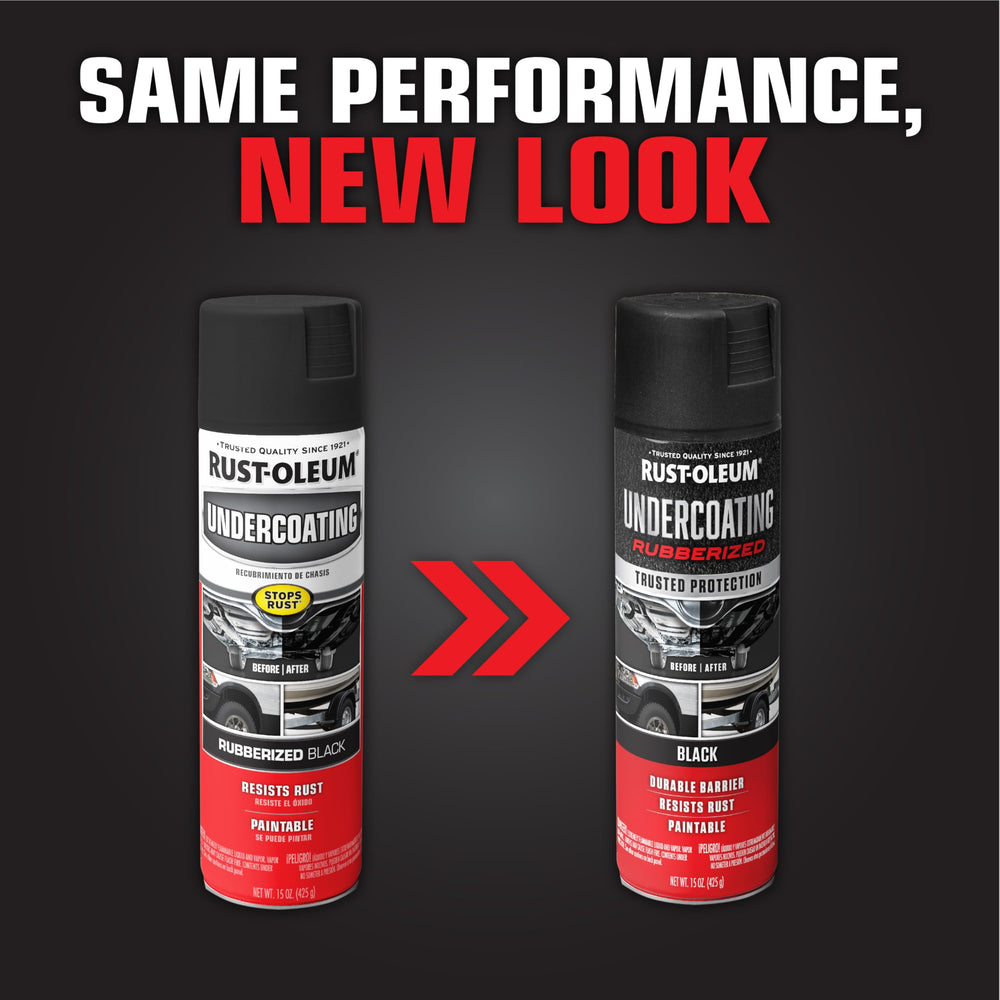 Bare metal underbody treated with Rust-Oleum rubberized coating.