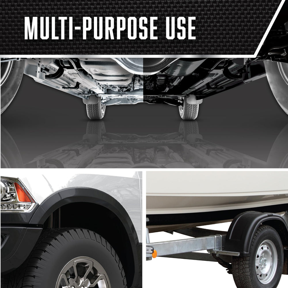 Coverage up to 10-12 sq ft per can with Rust-Oleum undercoating.