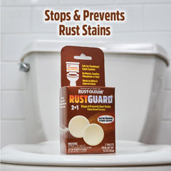 Rust-Oleum RustGuard tablets inside the box showing complete packaging.