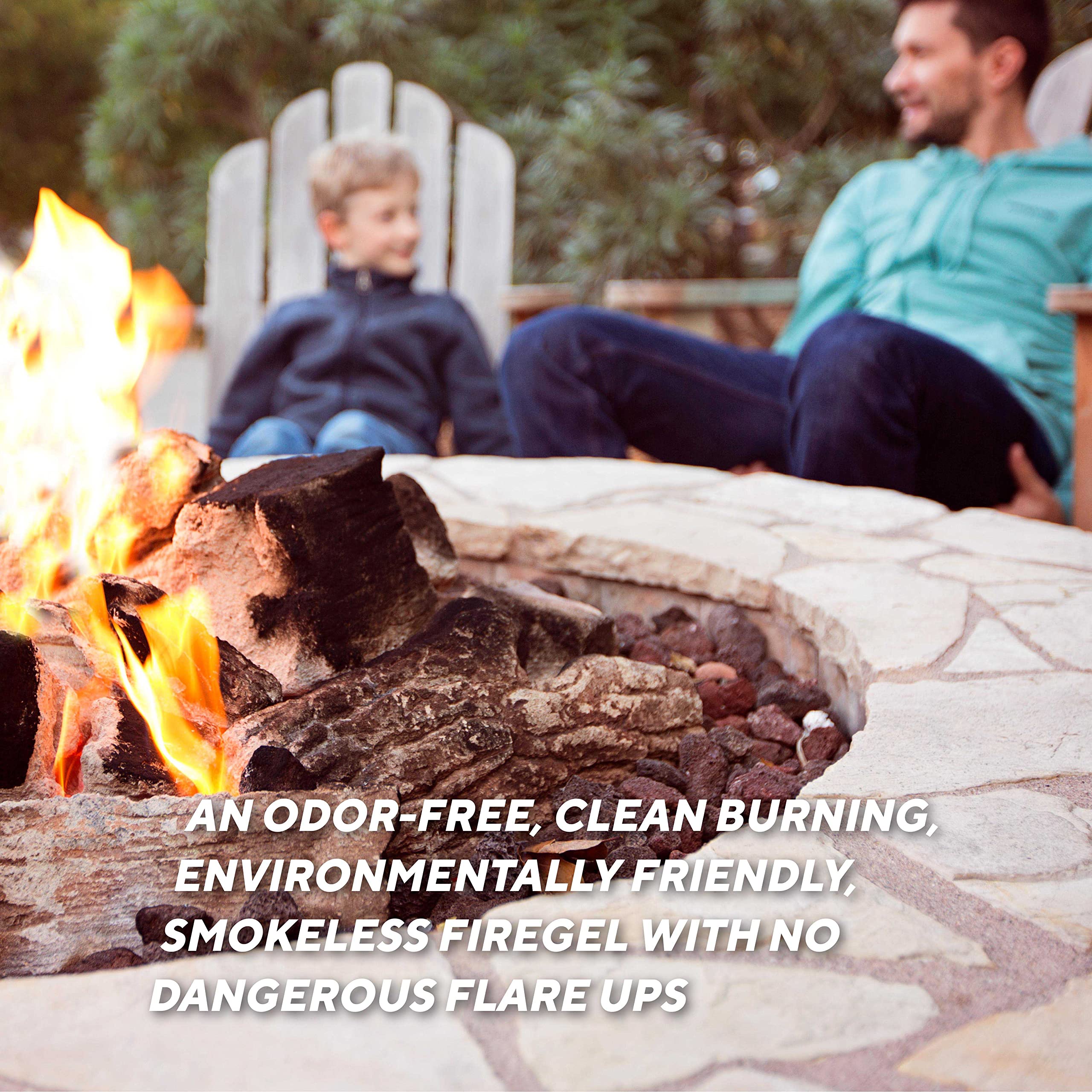 Rutland One Match Gel Fire Starter lights fireplaces and fire pits with minimal odor.