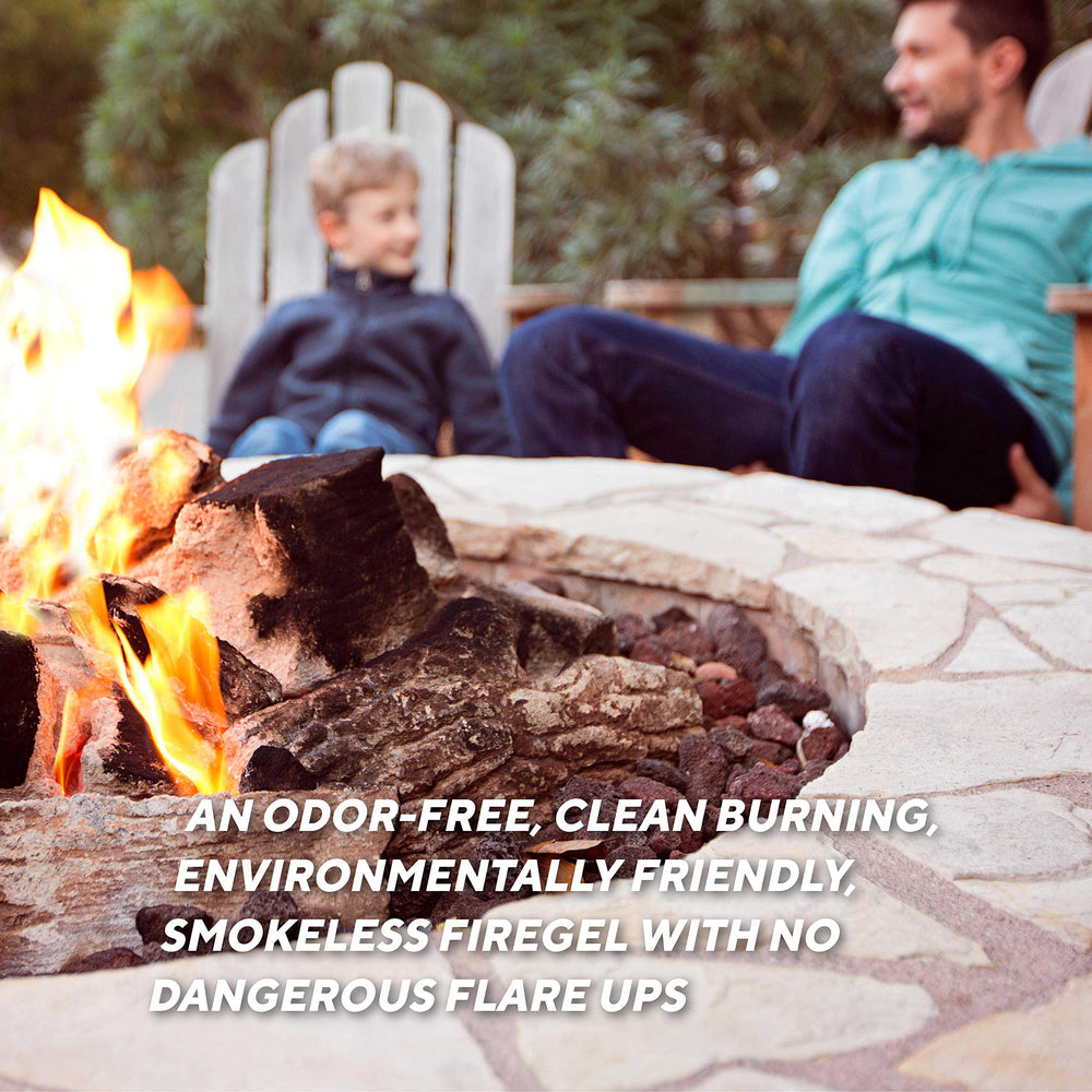 Rutland One Match Gel Fire Starter lights fireplaces and fire pits with minimal odor.
