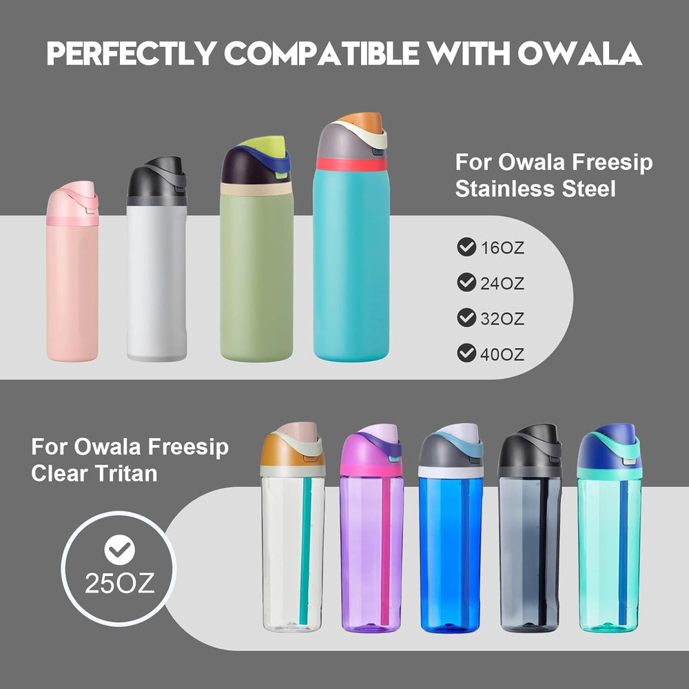 Ruzkq Owala 24oz lid with leak-proof seal keeps bags clean during travel