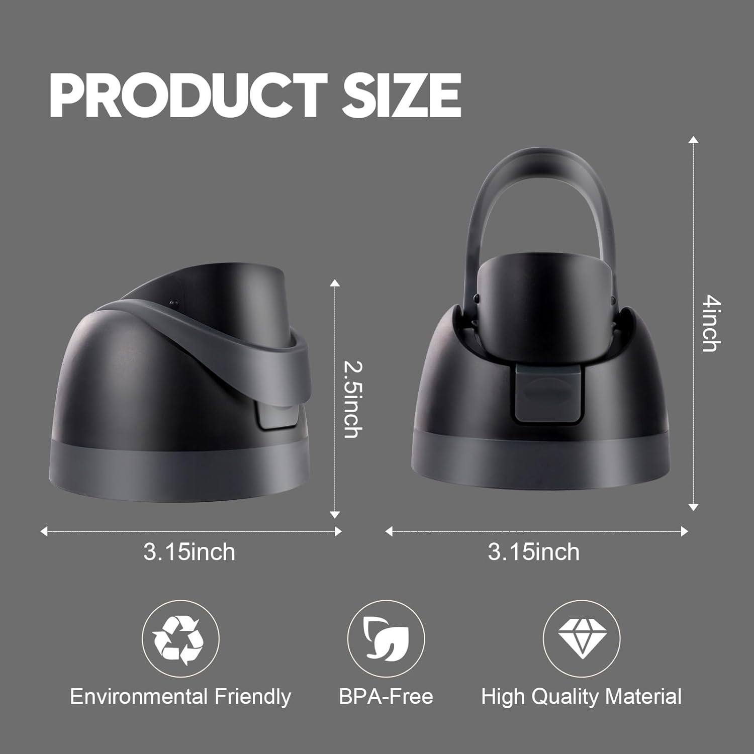 Ruzkq replacement lid seal detail close-up highlights secure leak-proof performance