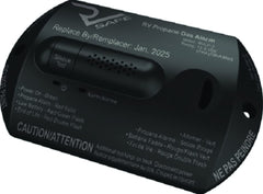 RV Safe RVLP-2B propane alarm back view highlights easy wiring.