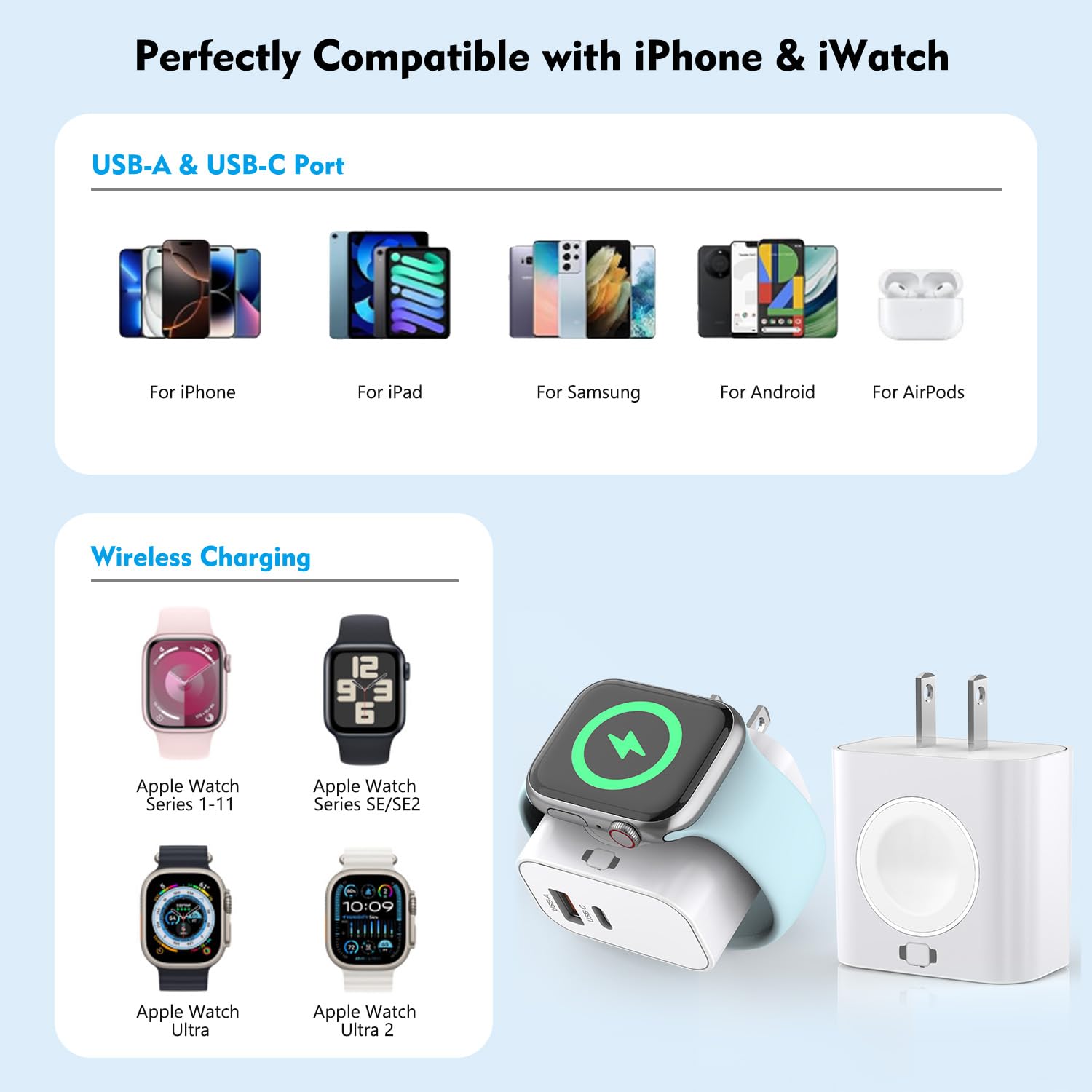 Rvelon charging setup on desk or travel-ready carry case.