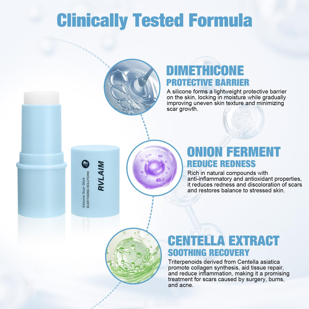 Rotating wand enables precise, stain-free application on targeted scar areas