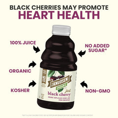 R.W. Knudsen organic black cherry juice added to a smoothie for fruit flavor
