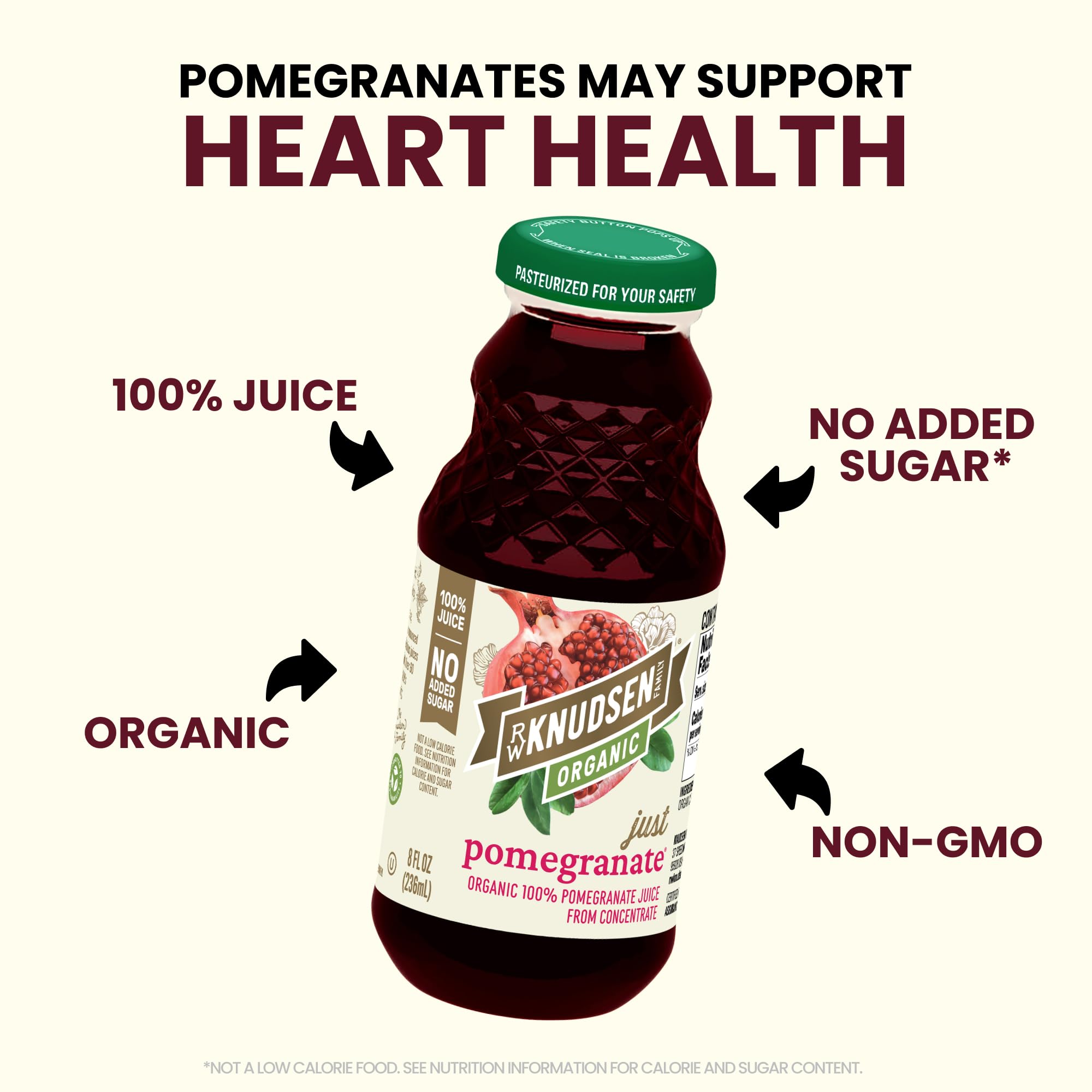 R.W. Knudsen Organic Pomegranate Juice 12-pack carton ready for home refreshment.