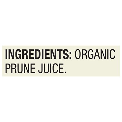 RW Knudsen Organic Prune Juice bottle with family-friendly appeal on counter.