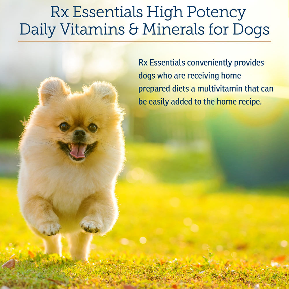 Rx Vitamins Essentials for Dogs milk thistle bottle, supports liver friendly care