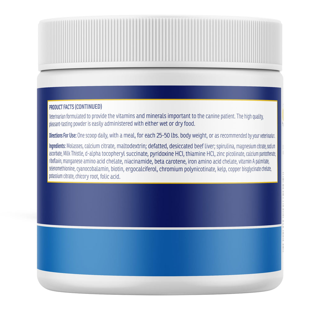 Rx Vitamins Essentials for Dogs vet approved label on packaging