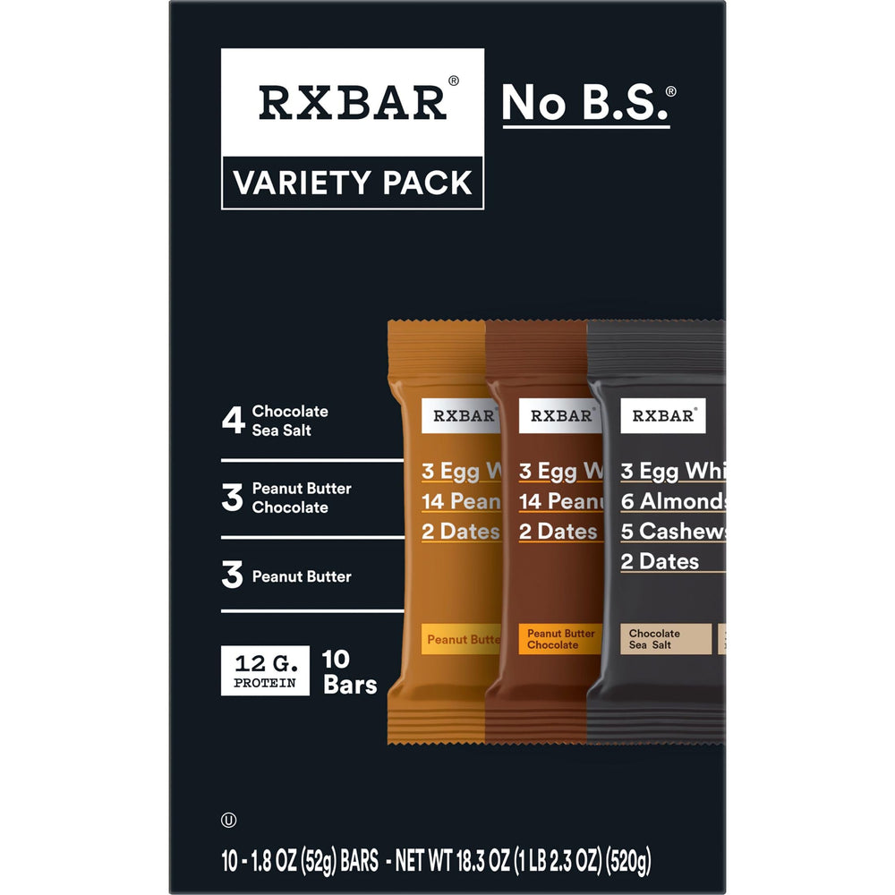 RXBAR Bars on the go are convenient for workouts or office breaks
