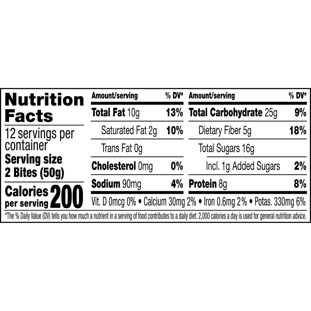 RXBAR energy bites strawberry peanut butter cross-section showing filling contrast.