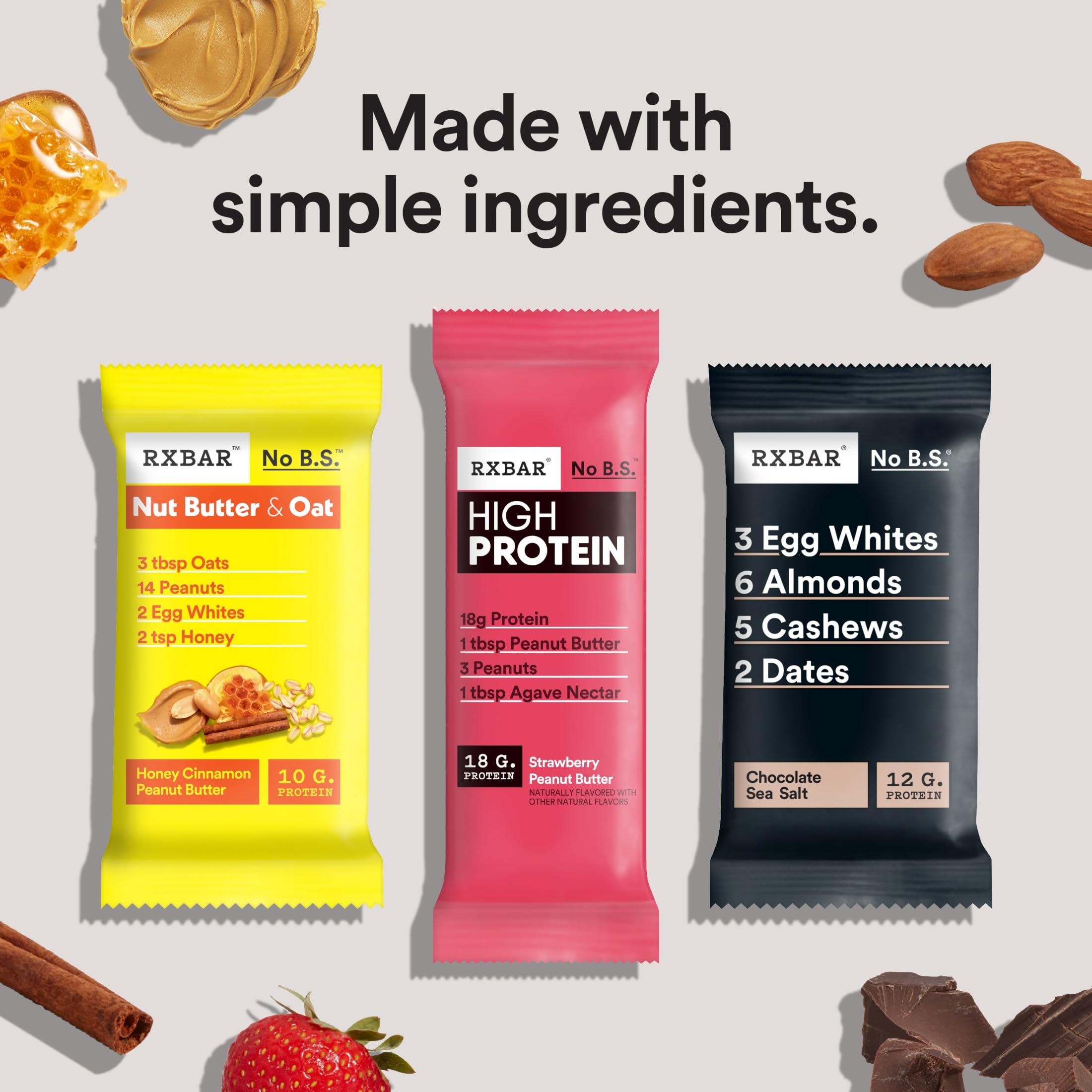RXBAR High Protein Bar on-the-go ready in-hand for busy days.