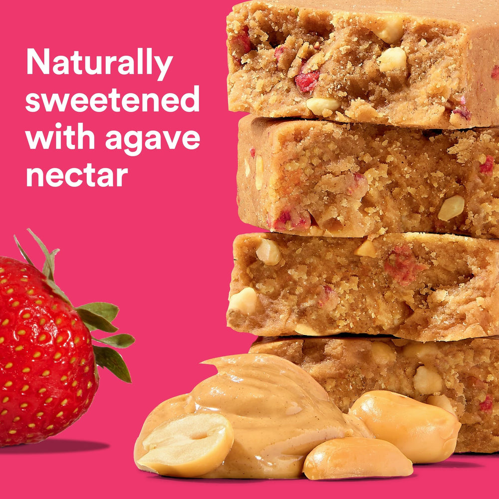RXBAR High Protein bar strawberry bits visible for natural sweetness.