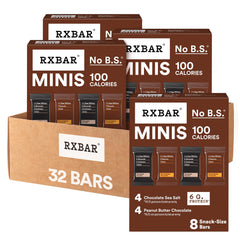 RXBAR Minis chocolate sea salt bar for a protein-rich snack on the go.