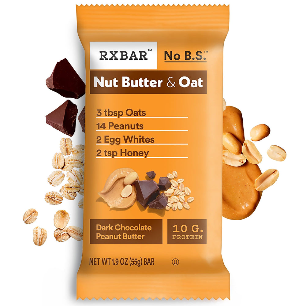 RXBAR bar ready for morning pre-workout energy and focus.