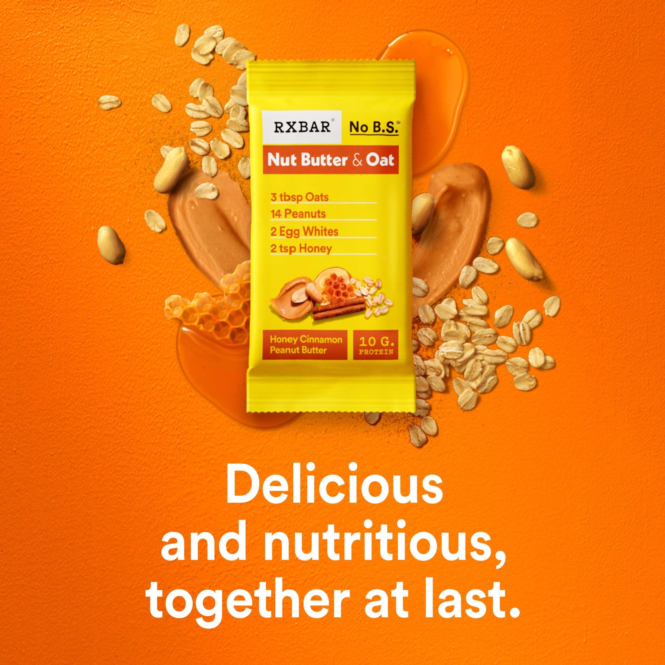 RXBAR Nut Butter and Oat oats and peanuts visible for wholesome fuel