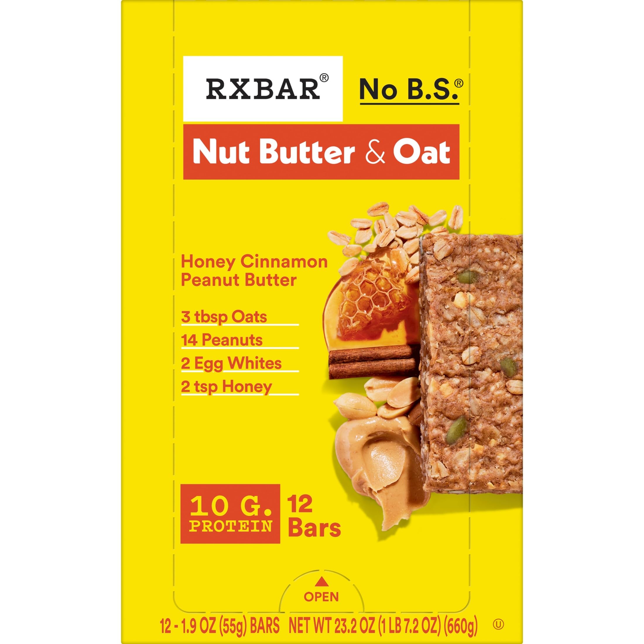 RXBAR Nut Butter and Oat bar on office desk for mid-day energy
