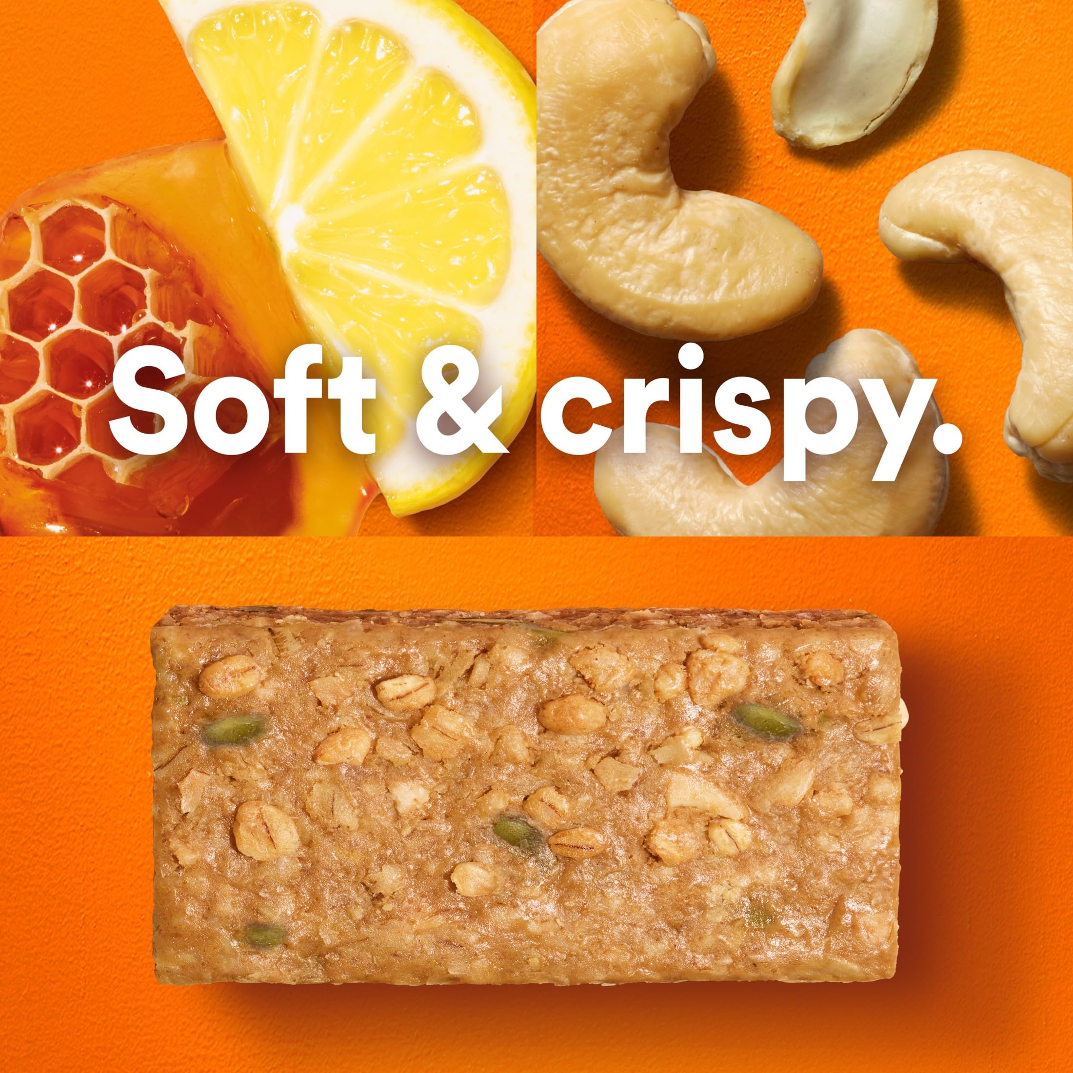 Lemon honey cashew butter note on RXBAR.