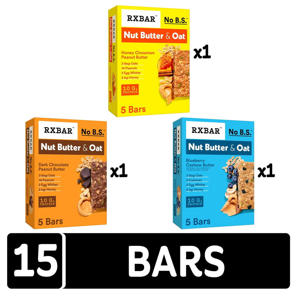RXBAR Nut Butter and Oat bar showcases a soft and crispy texture