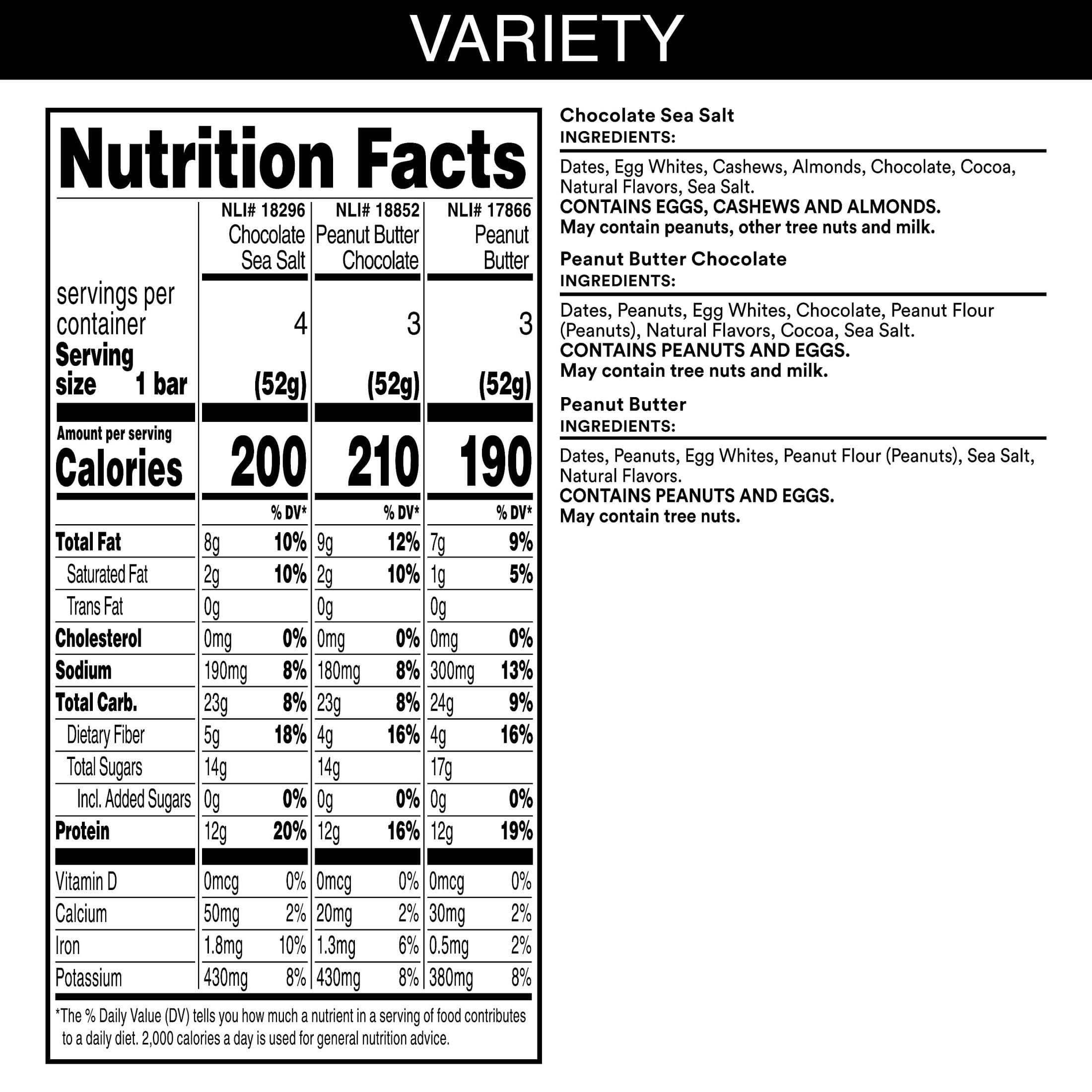 RXBAR Peanut Butter bar highlights simple ingredients and quick protein boost