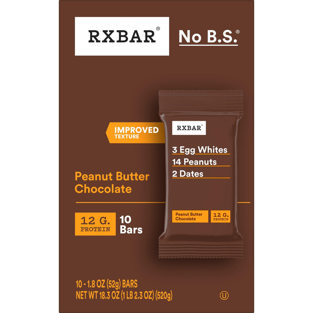 RXBAR Peanut Butter Chocolate bar in a desk drawer at the office